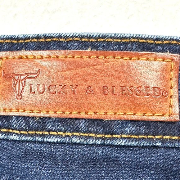 Lucky & Blessed High Rise Straight Leg Jeans - 37" x 32.75" - Picture 8 of 8